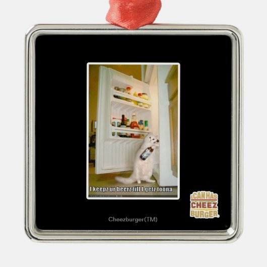 Ik keepz ur beerz metalen ornament (Voorkant)