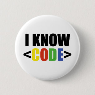 Ik ken CODE Ronde Button 5,7 Cm