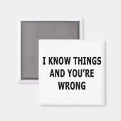 Ik ken dingen magneet (Voorkant / Achterkant)