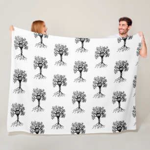 Ik Ken Dingen Neuron Silhouet Fleece Deken