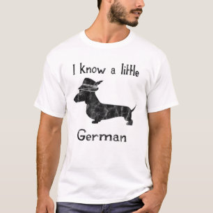 Ik ken een klein Duits Funny Dachshund Shirt