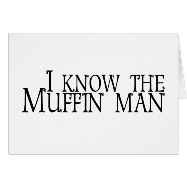 Ik ken het Muffin Man (Voorkant Horizontaal)