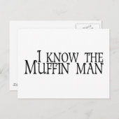 Ik ken het Muffin Man Briefkaart (Voorkant / Achterkant)