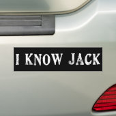 Ik ken Jack Bumpersticker (Op auto)