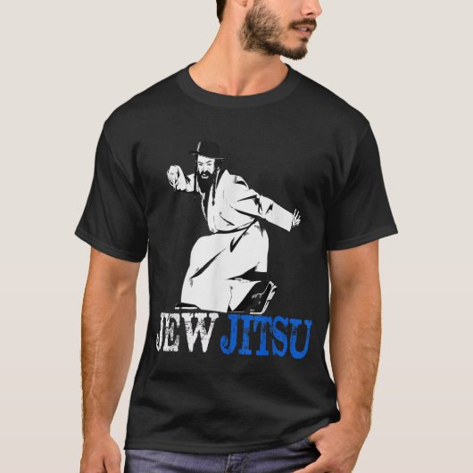 Ik ken Jew Jitsu Shirt Rabbi Horah Dance Jiu Jitsu (Voorkant)