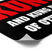 Ik ken Know Kung Fu en Kung Pao - Funny Martial Ar Poster (Hoek)