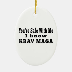 Ik ken Krav Maga Keramisch Ornament