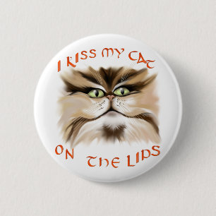 Ik ken mijn kat op de lips Button
