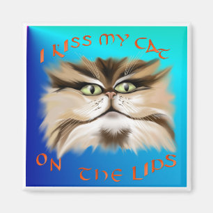 Ik ken mijn kat op de lips Magnet Magneet