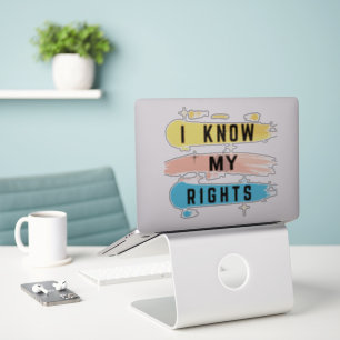 Ik ken mijn rechten" Sticker - Durable Vinyl