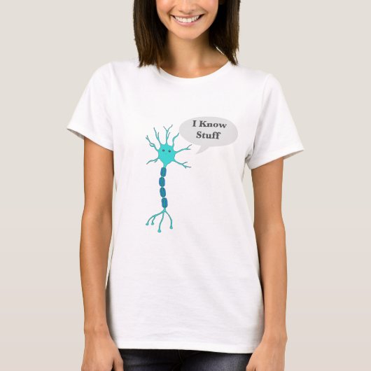 Ik ken Stuff Neuron Short Slapje T-shirt (Voorkant)