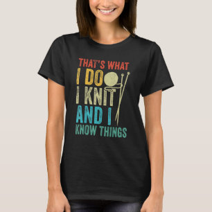 Ik ken Yarn Kniiter Crochet Vintage Knitting Ma T-shirt