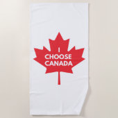 Ik kies Canada Beach Handdoek (Voorkant)