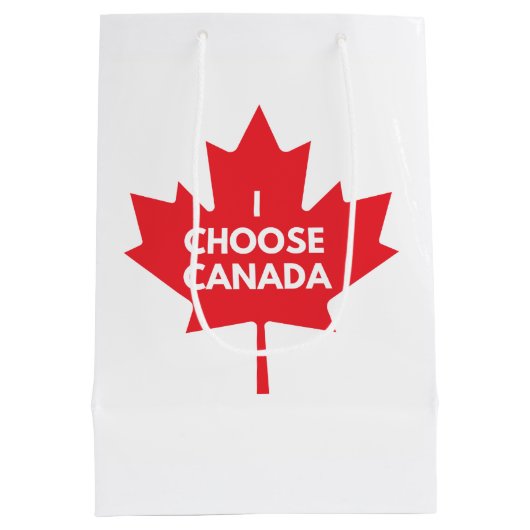 Ik kies Canada Gift Bag Medium Cadeauzakje (Achterkant)