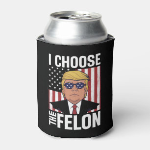Ik Kies de Misdadiger Trump 2024 Republikeinse Pat Blikjeskoeler