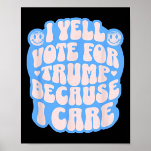 Ik kies de veroordeelde grappige Trump patriot rep Poster