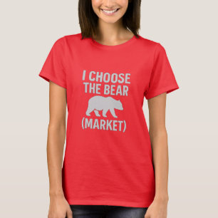 Ik kies het Beer (Markt) – Bold Bitcoin T-Shirt