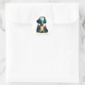 Ik kies het Beer Ronde Sticker (Tas)