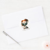 Ik kies het Beer Ronde Sticker (Envelop)