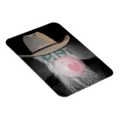 IK KIES je oude man die Gum Bubble blaast en hart Magneet (Rechterzijde)