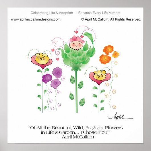 IK KIES JE! Poster van April McCallum (Voorkant)