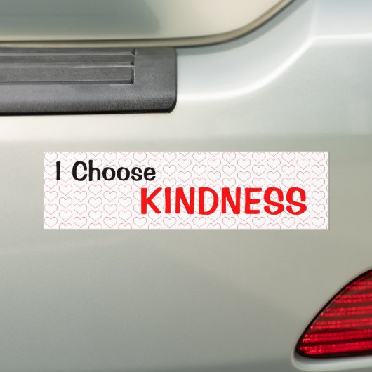 Ik kies Kindness Bumpersticker (Op auto)