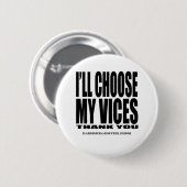 Ik kies mijn stemmen, bedankt! ronde button 5,7 cm (Voorkant /achterkant)