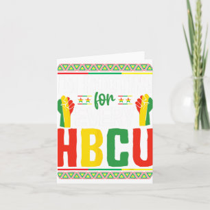 Ik kies voor elke HBCU Black History Month STU Kaart