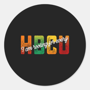 Ik kies voor elke HBCU Black History Month STU Ronde Sticker