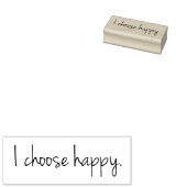 Ik kies voor Happy Rubber stempels (Gestempeld)