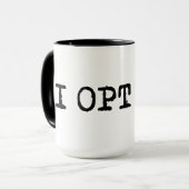 Ik kies voor T-shirt Mok (Voorkant links)