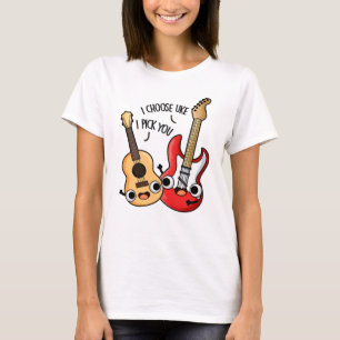 Ik kies voor Uke ik kies jullie grappige Guitar Uk T-shirt