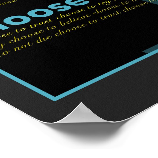 Ik kies voor vertrouwen (Fundraiser) Poster (Hoek)