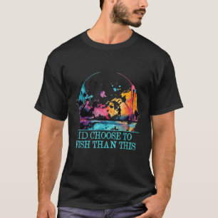 Ik kies voor vissen Vissen Hobby Visser Tijdverdri T-shirt