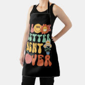 Ik kijk beter uit over Peach Booty Funny Groovy F Schort (Insitu)