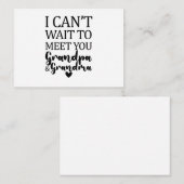 Ik kijk ernaar uit om opa en oma te ontmoeten notitiekaartje (Voorkant / Achterkant)