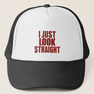 Ik kijk gewoon hetero LGBT Gay Lesbian Pride Maand Trucker Pet
