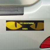 Ik kijk, jij! bumpersticker (Op auto)