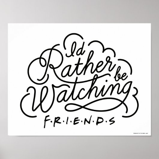 Ik kijk liever naar FRIENDS™ Script 2 Poster (Voorkant)