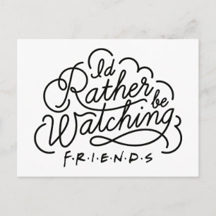 Ik kijk liever naar FRIENDS™ Script 2 Uitnodiging Briefkaart