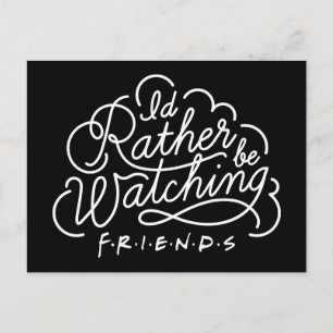 Ik kijk liever naar het FRIENDS™-schrift Uitnodiging Briefkaart