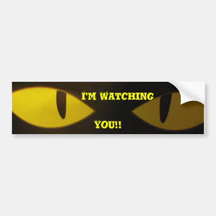 Ik kijk naar je!! bumpersticker