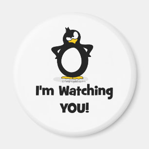 Ik kijk naar je pinguïn magneet