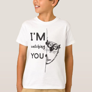 Ik kijk naar je T-shirt, kat T-shirt