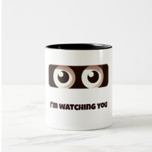 Ik kijk naar jou - Funny Eyes Mok