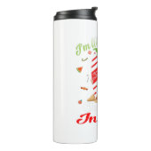 Ik kijk naar kerstmis in juli Tanktop Thermosbeker (Gedraaid links)