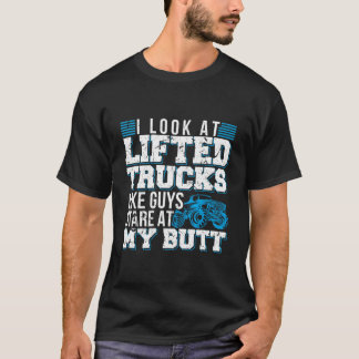 Ik kijk naar opgehoogde vrachtwagens zoals jongens t-shirt