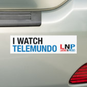 Ik kijk naar Telemundo Bumpersticker (Op auto)