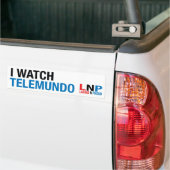 Ik kijk naar Telemundo Bumpersticker (Op Truck)