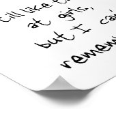 Ik kijk nog steeds naar de meisjesprint poster (Hoek)